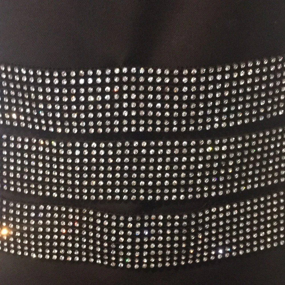 Tory Burch Black Midi Dress with Embellished Waist
